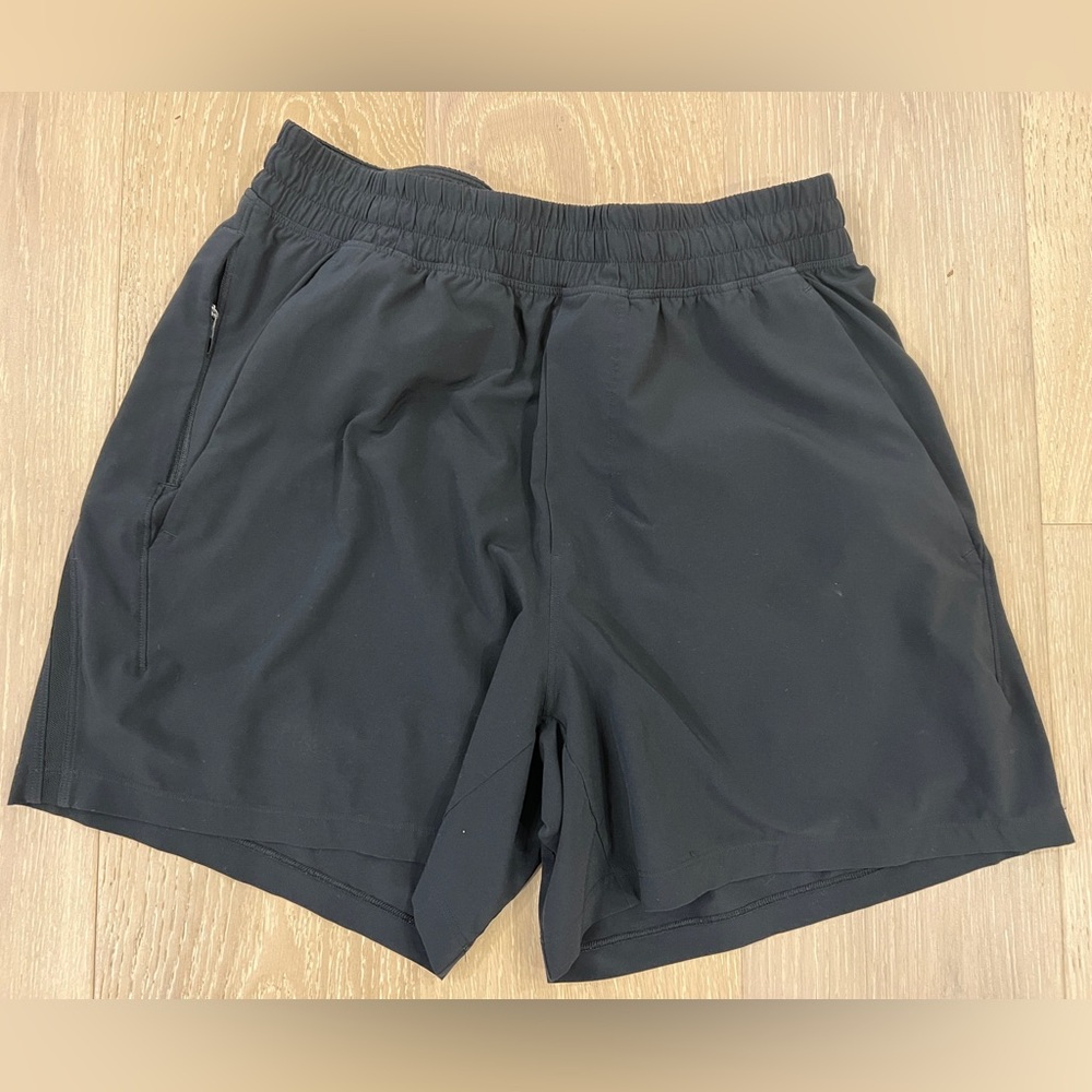 Lululemon Men's 5” Pace Breaker Black Athletic Shorts - Stretch Performance